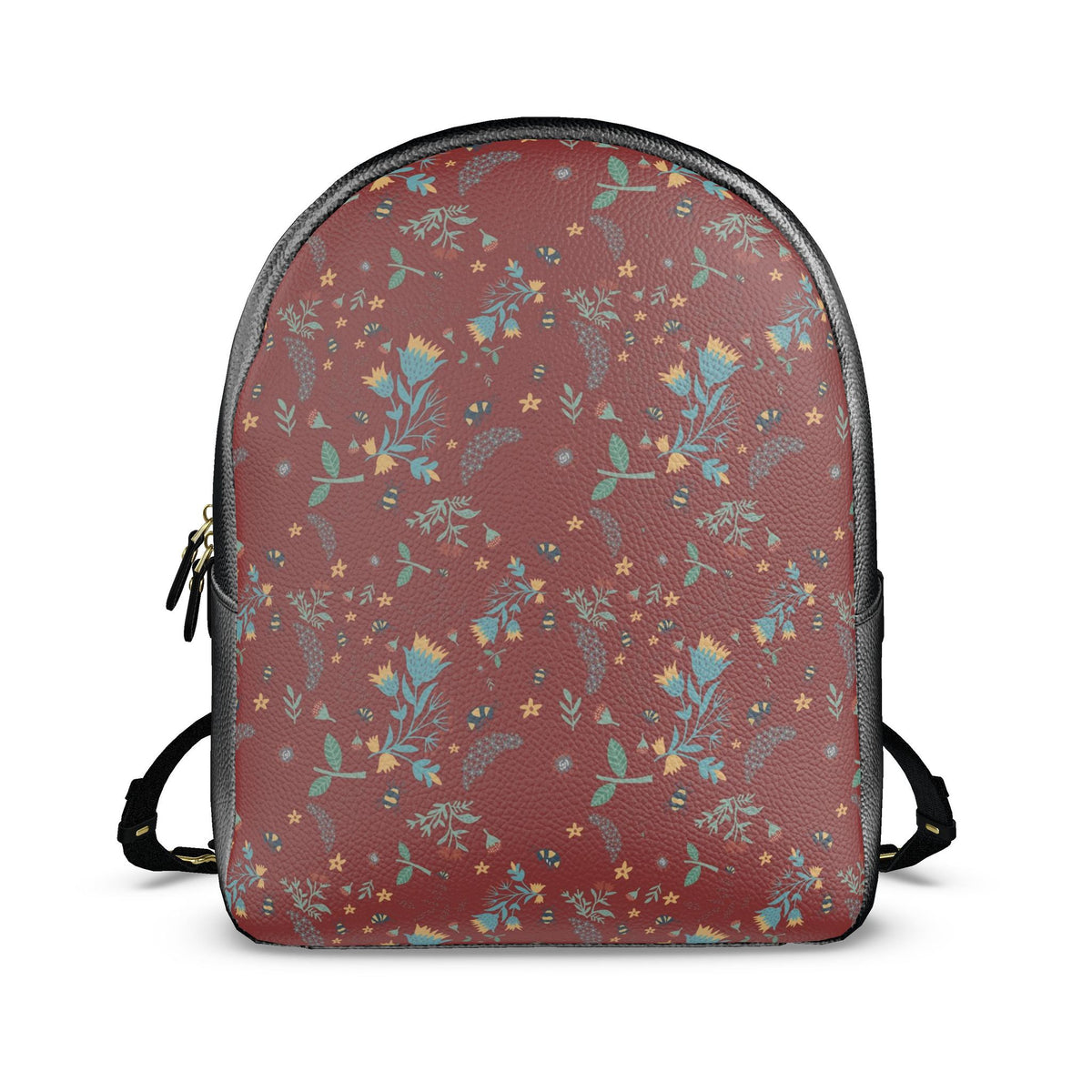 Nappa Leather Backpack — Bee Garden Rustic Bloom