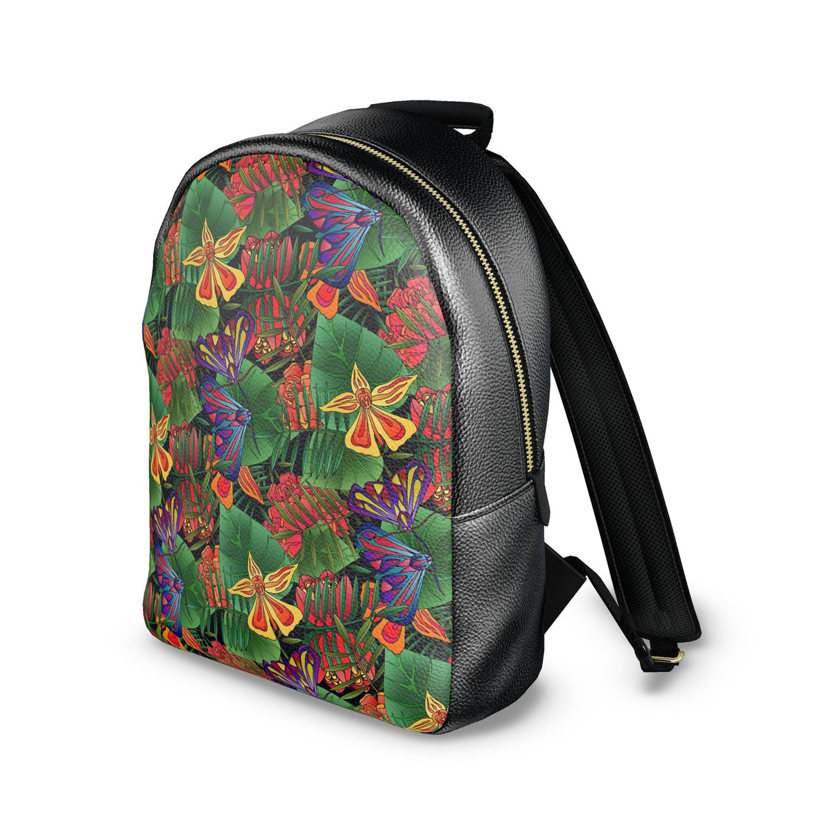 Nappa Leather Backpack — Jungle Flower