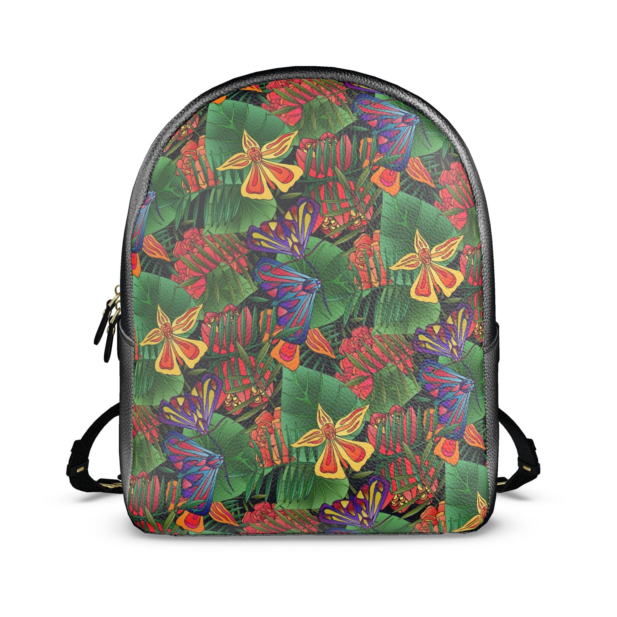 Nappa Leather Backpack — Jungle Flower