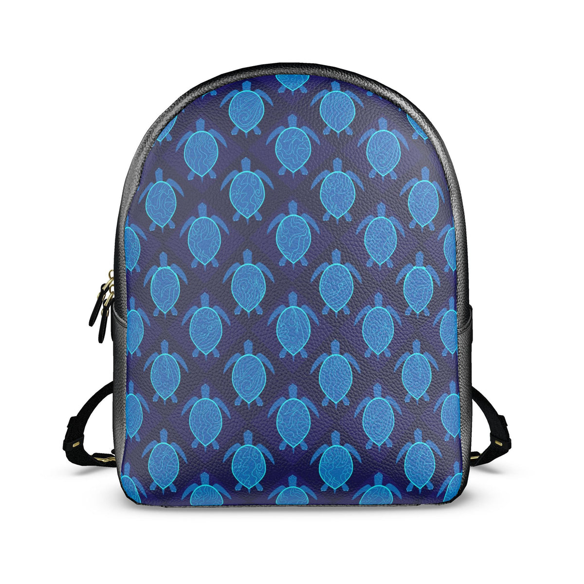 Nappa Leather Backpack — Topo Turtles Cobalt Blue