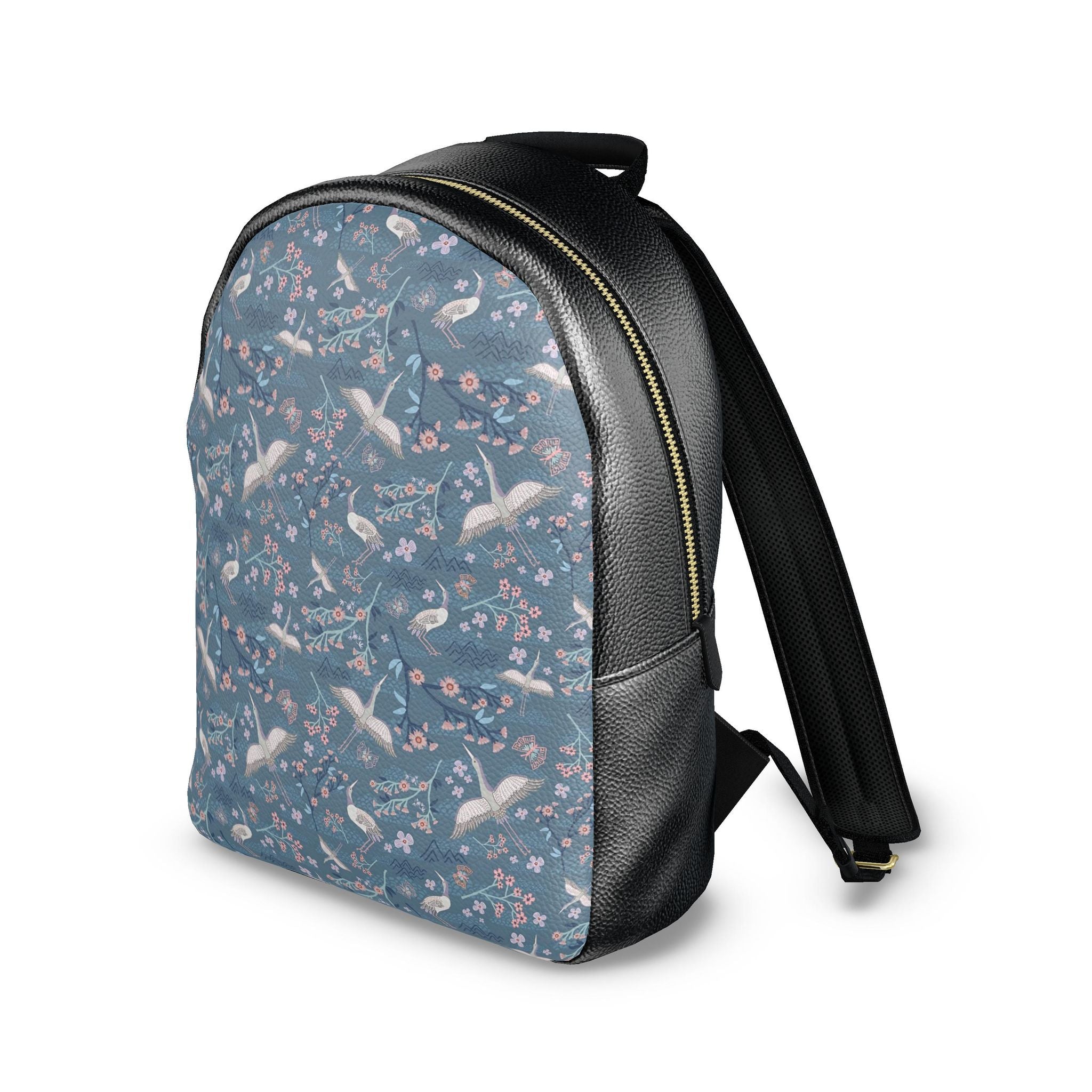 Nappa Leather Backpack — White Crane