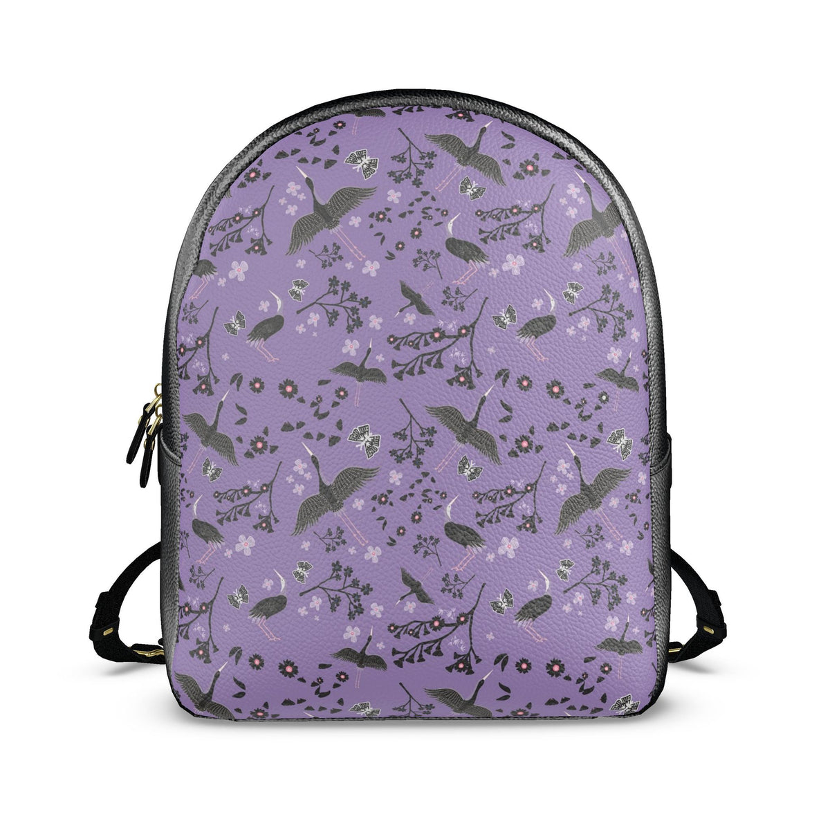 Nappa Leather Backpack — White Crane Amethyst