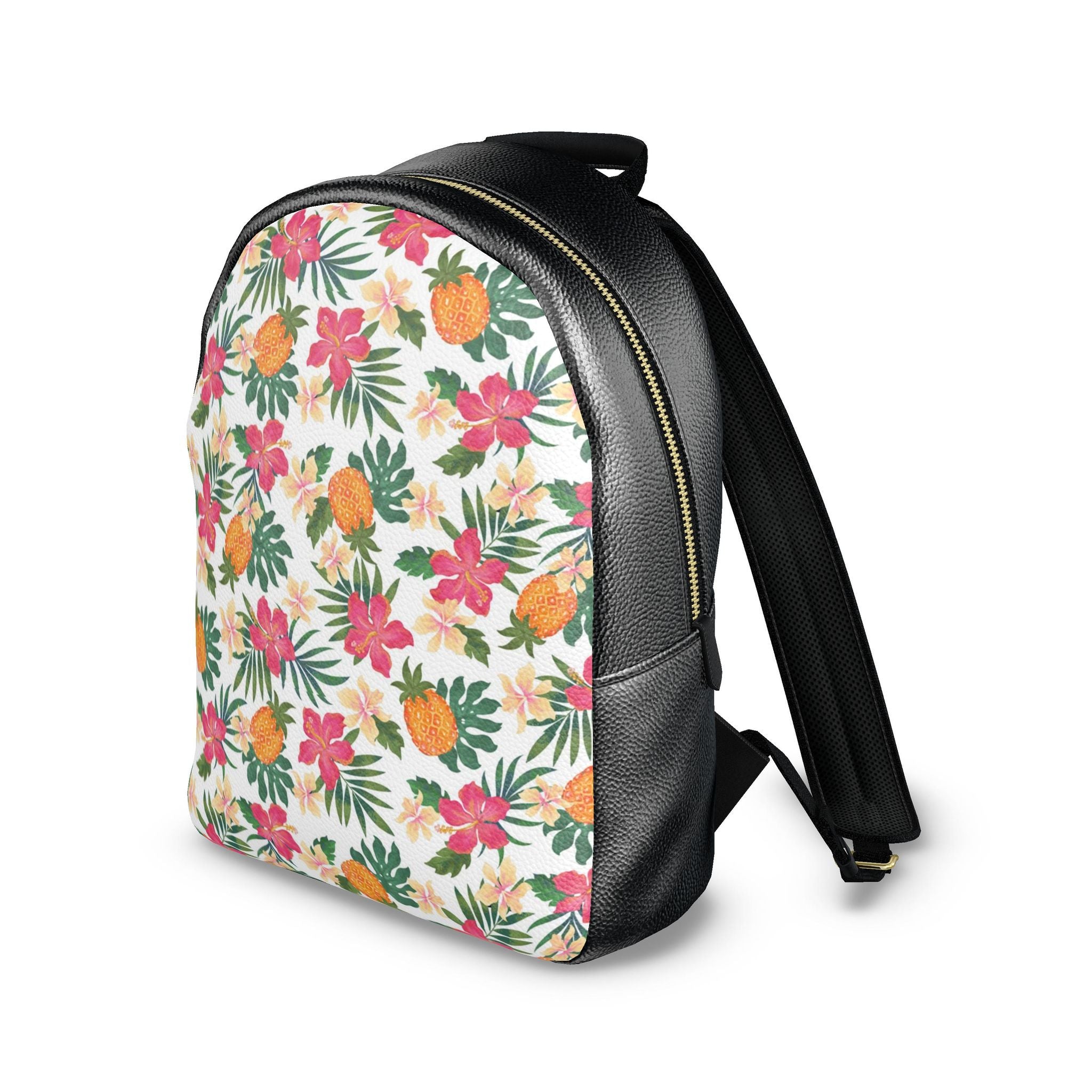 Nappa Leather Backpack — Pineapple Paradise Coral Dreams