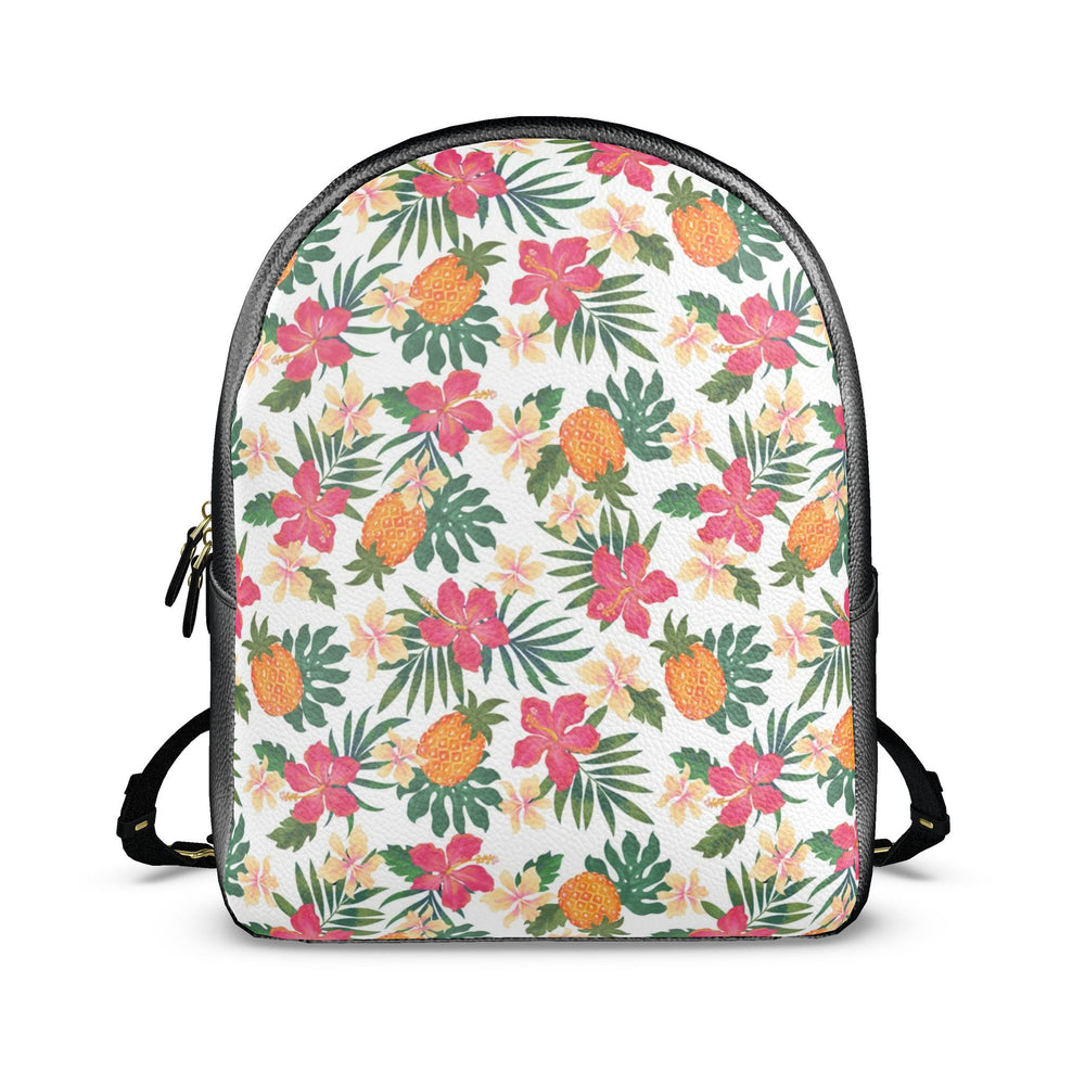 Nappa Leather Backpack — Pineapple Paradise Coral Dreams