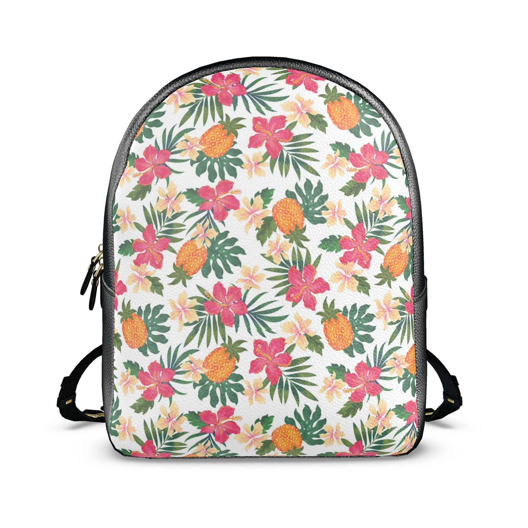 Nappa Leather Backpack — Pineapple Paradise Coral Dreams