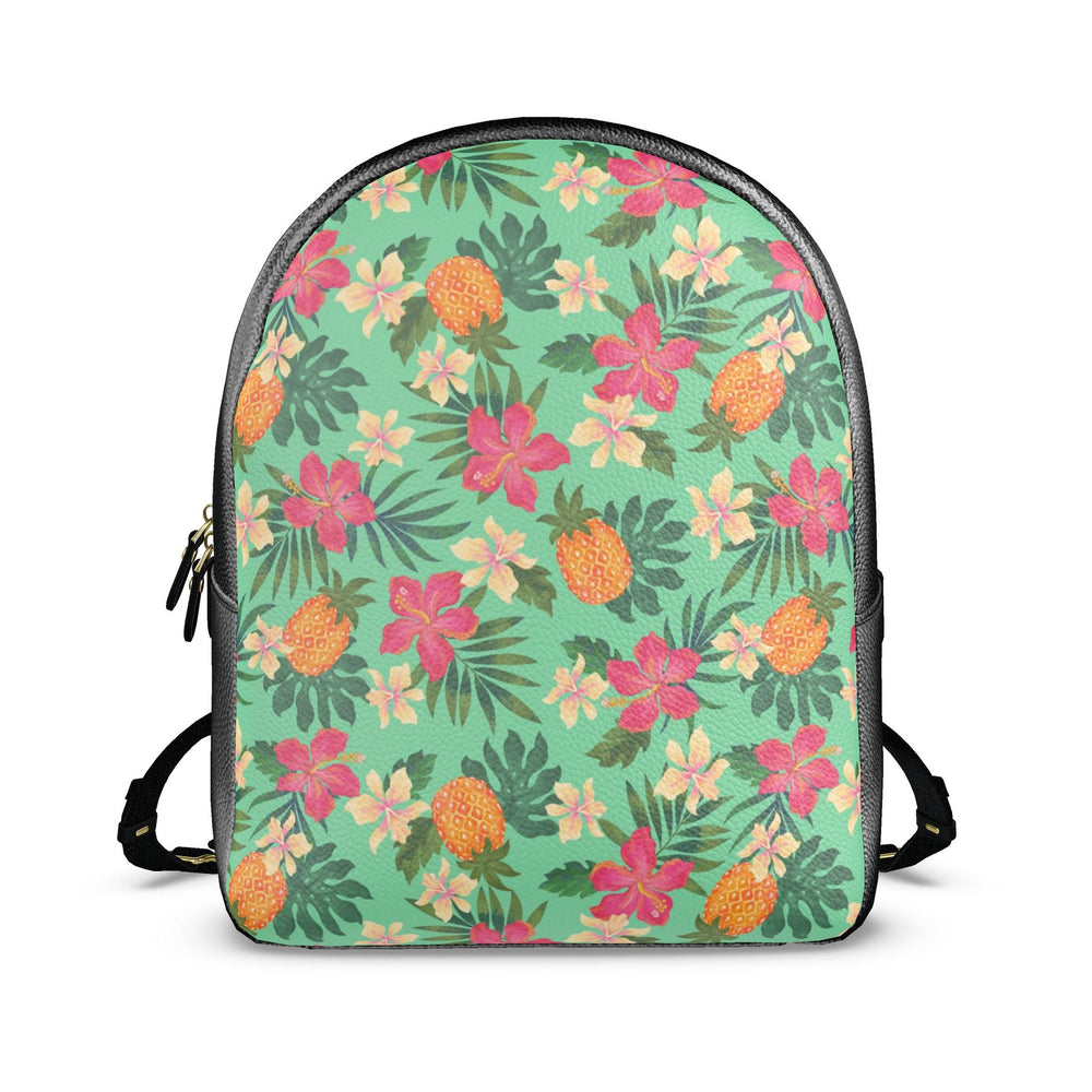Nappa Leather Backpack — Pineapple Paradise Aloe Mist