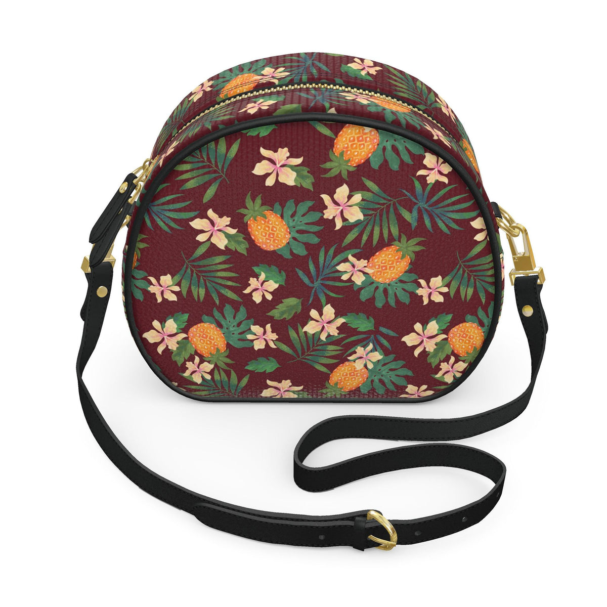 Gumdrop Nappa Leather Bag — Pineapple Paradise Burgundy