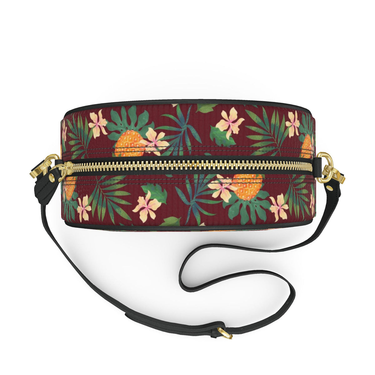 Gumdrop Nappa Leather Bag — Pineapple Paradise Burgundy