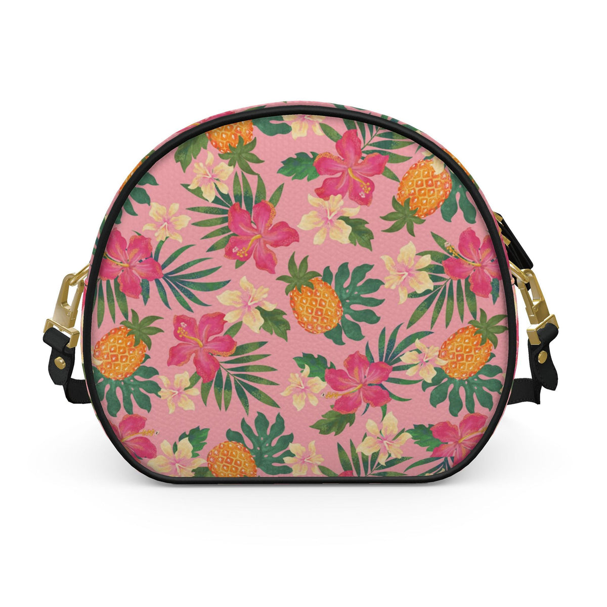 Gumdrop Nappa Leather Bag — Pineapple Paradise Hibiscus Blush