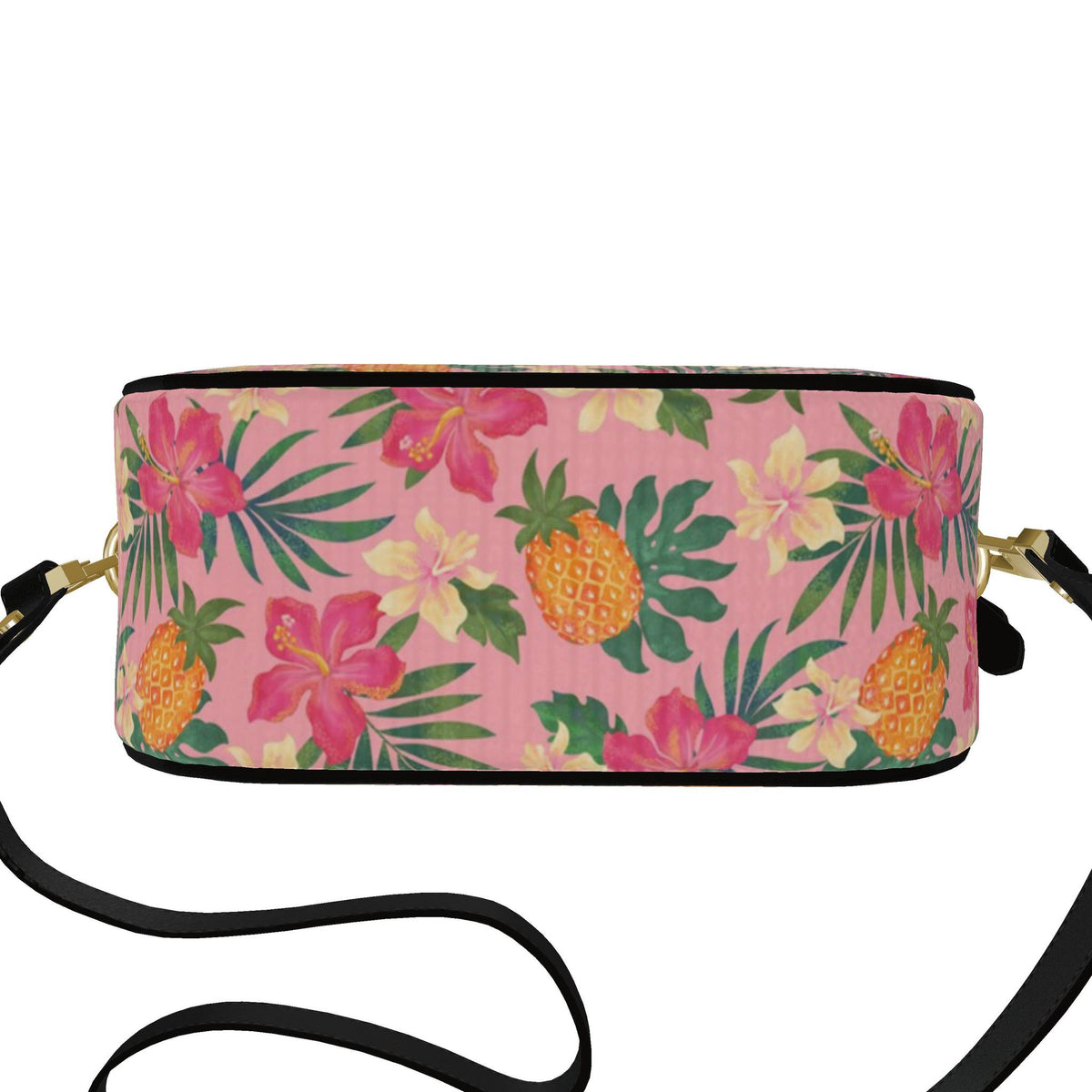 Gumdrop Nappa Leather Bag — Pineapple Paradise Hibiscus Blush