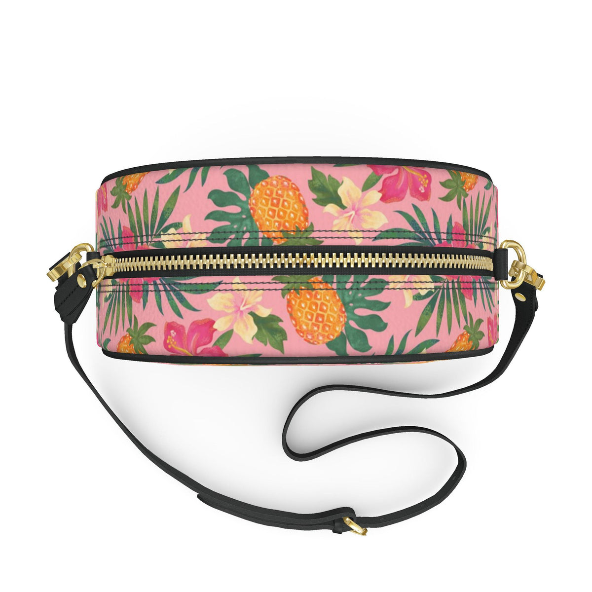 Gumdrop Nappa Leather Bag — Pineapple Paradise Hibiscus Blush