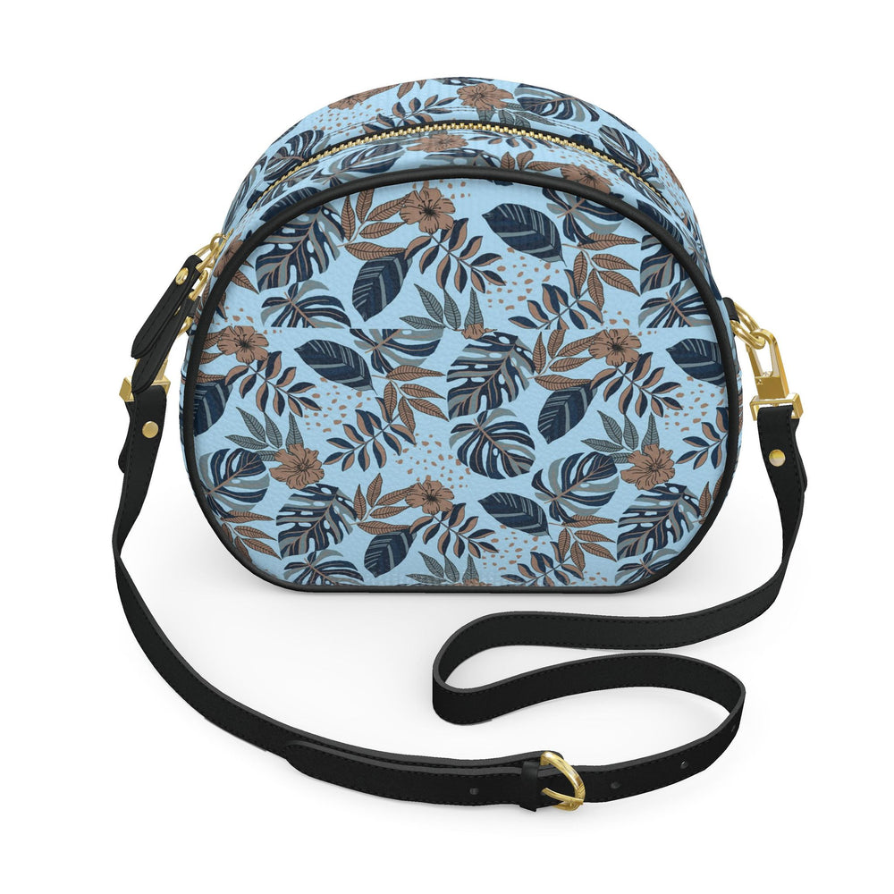 Gumdrop Nappa Leather Bag — Midnight Monstera Bluehaven