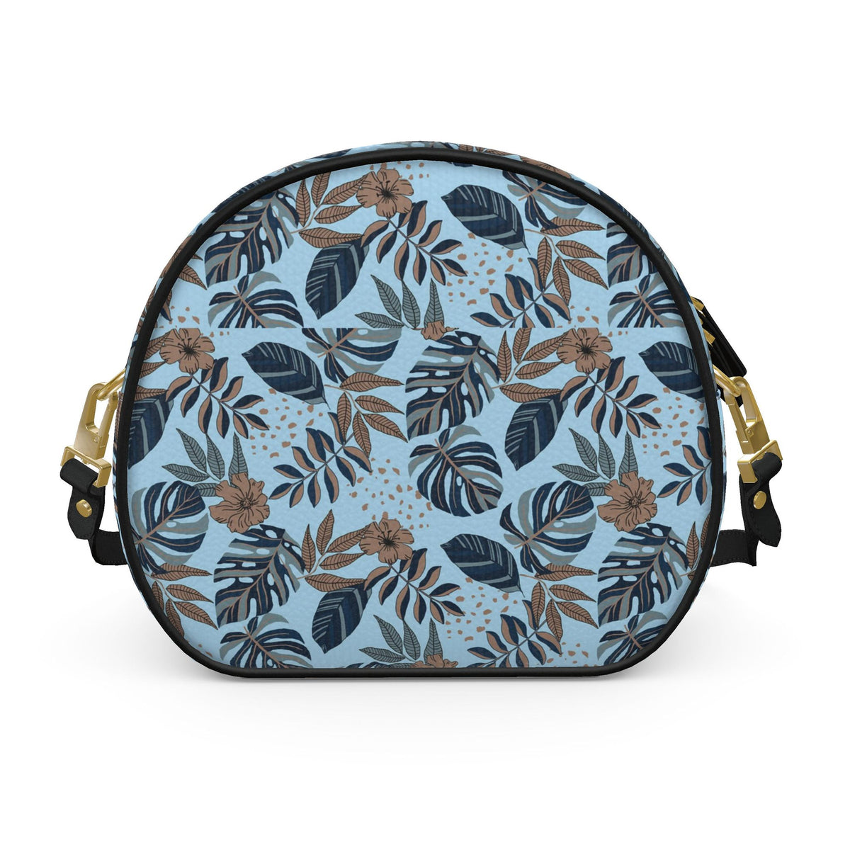 Gumdrop Nappa Leather Bag — Midnight Monstera Bluehaven