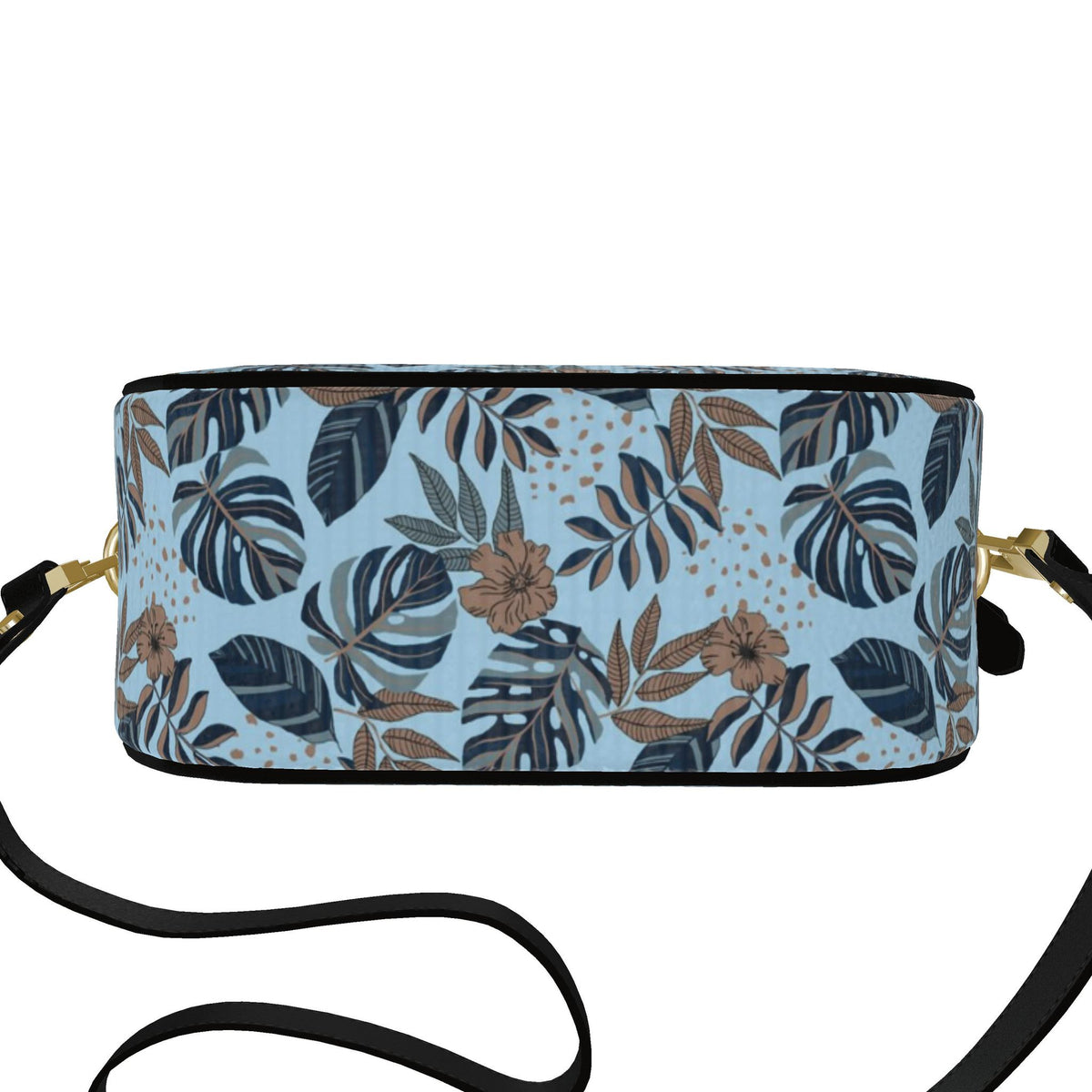 Gumdrop Nappa Leather Bag — Midnight Monstera Bluehaven
