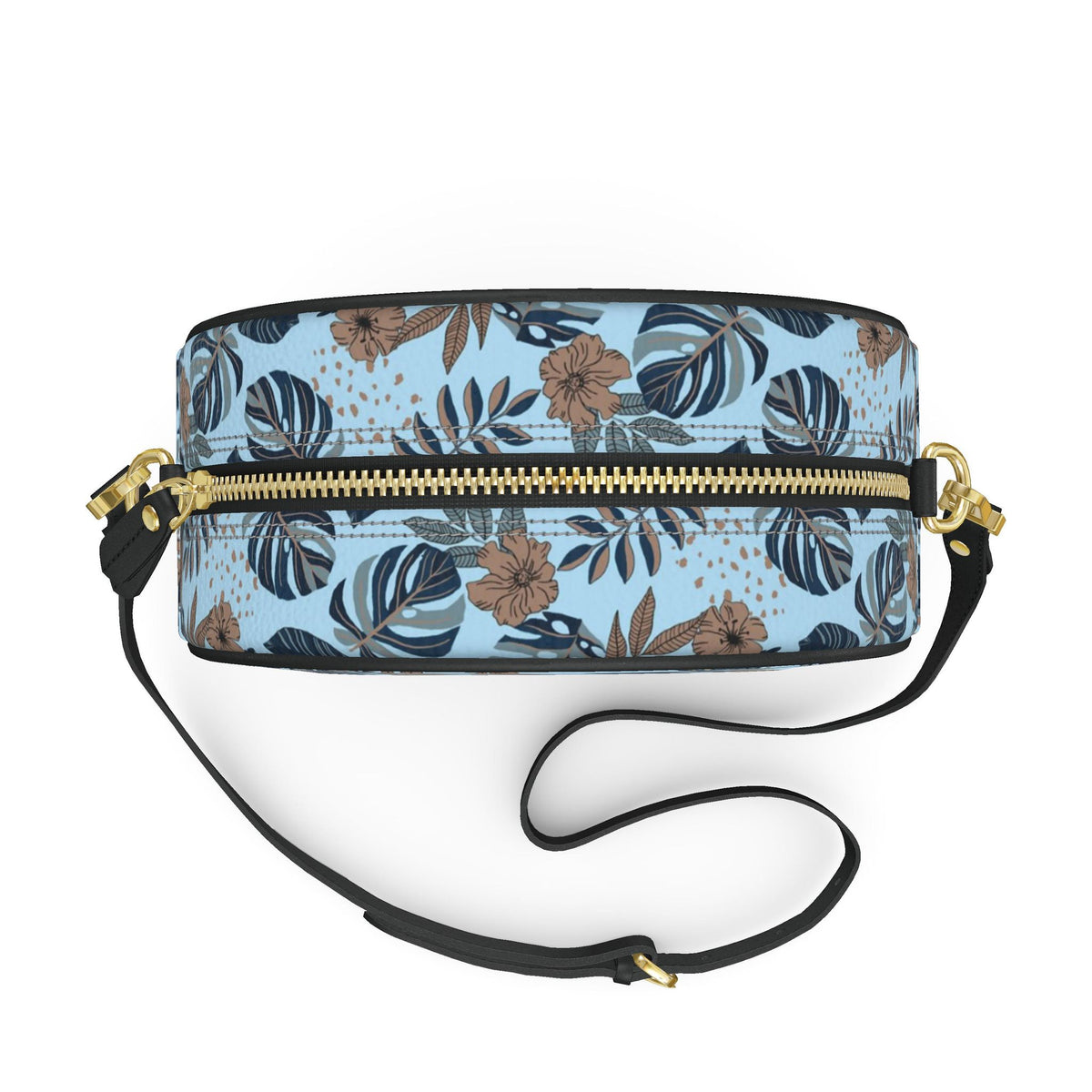 Gumdrop Nappa Leather Bag — Midnight Monstera Bluehaven