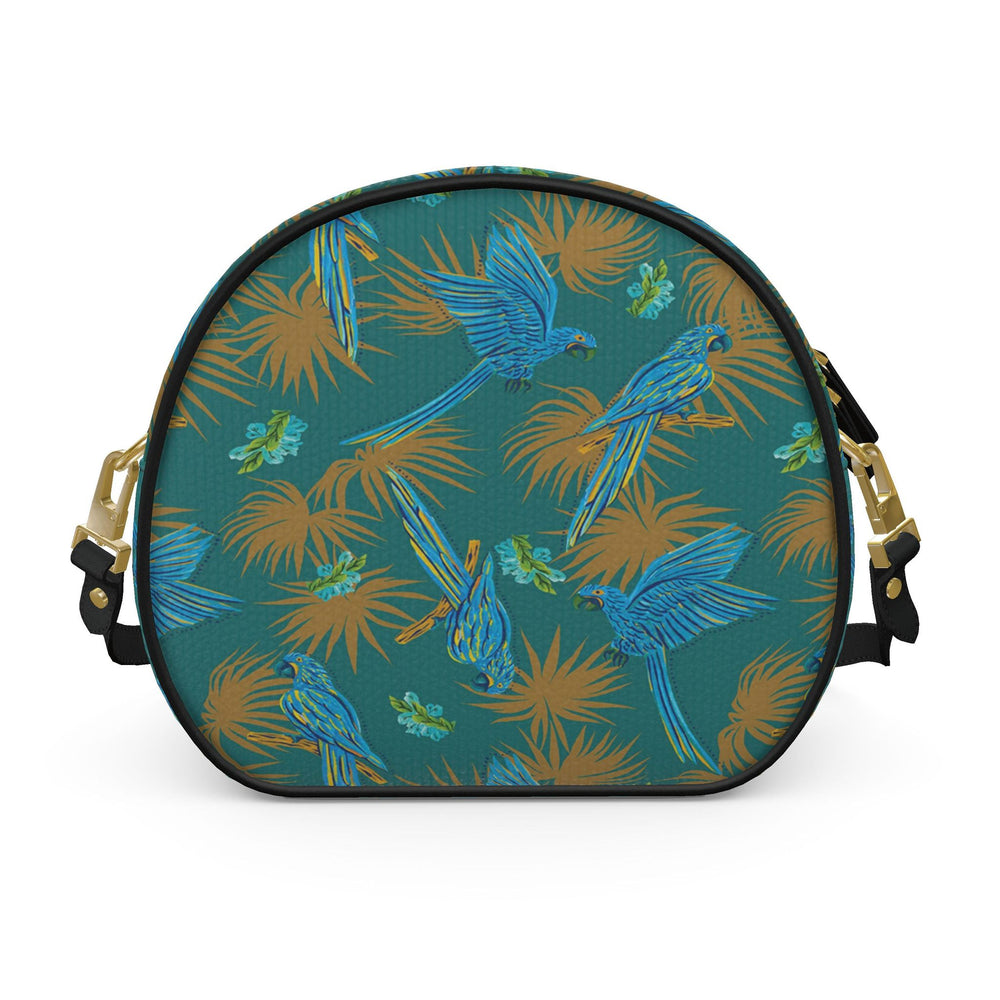 Gumdrop Nappa Leather Bag — Tropical Macaw Palm Teal
