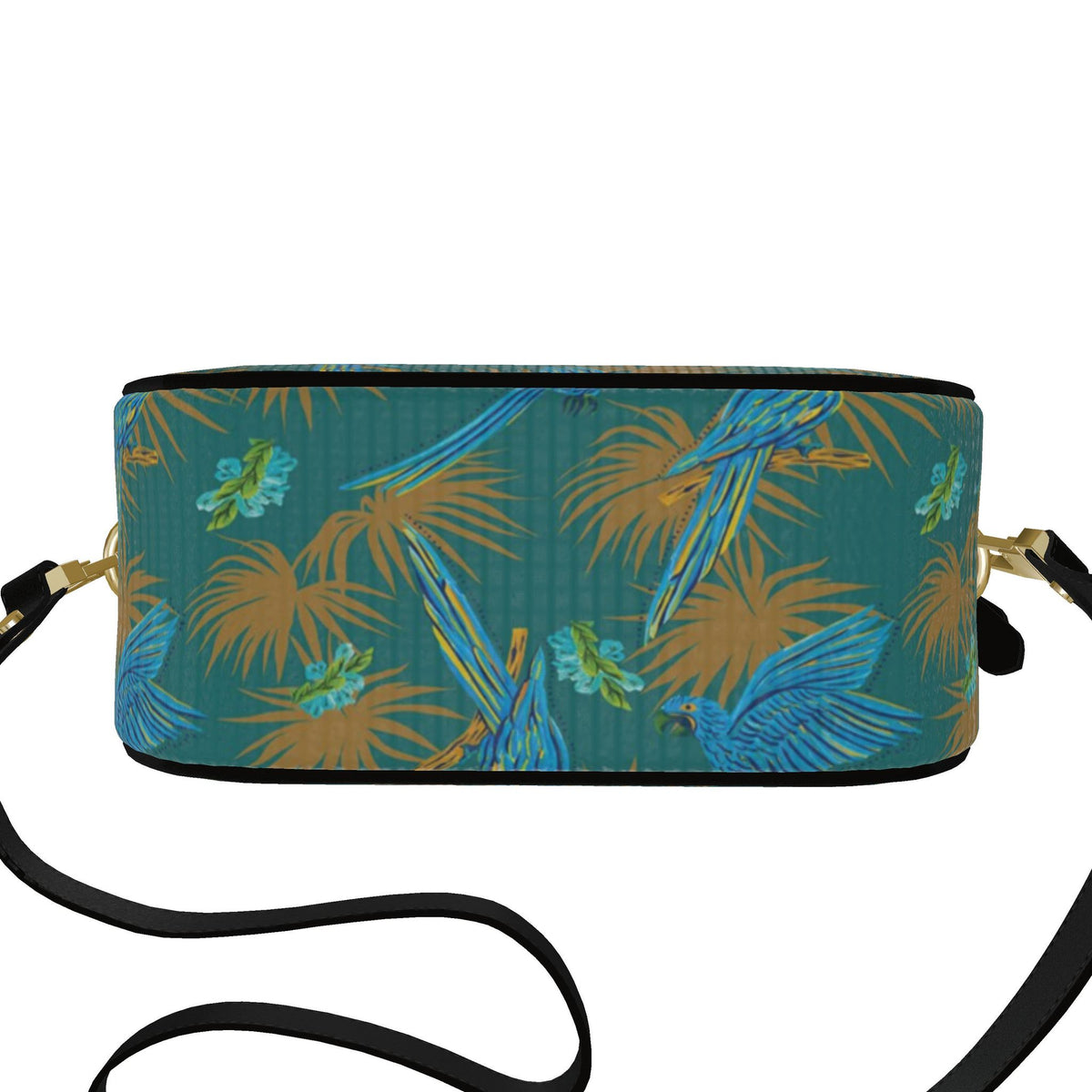 Gumdrop Nappa Leather Bag — Tropical Macaw Palm Teal