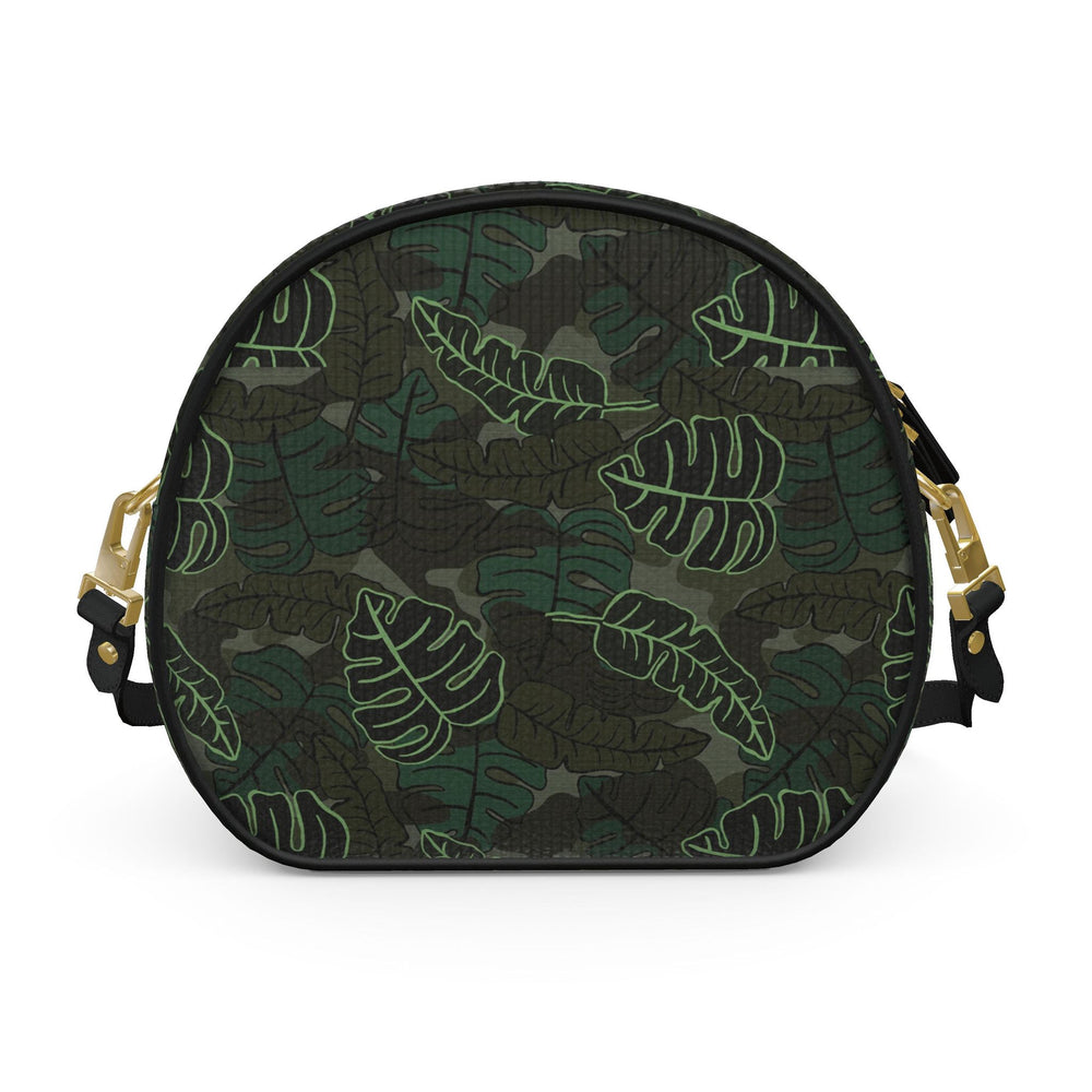 Gumdrop Nappa Leather Bag — Camo Leaves Sage Noir