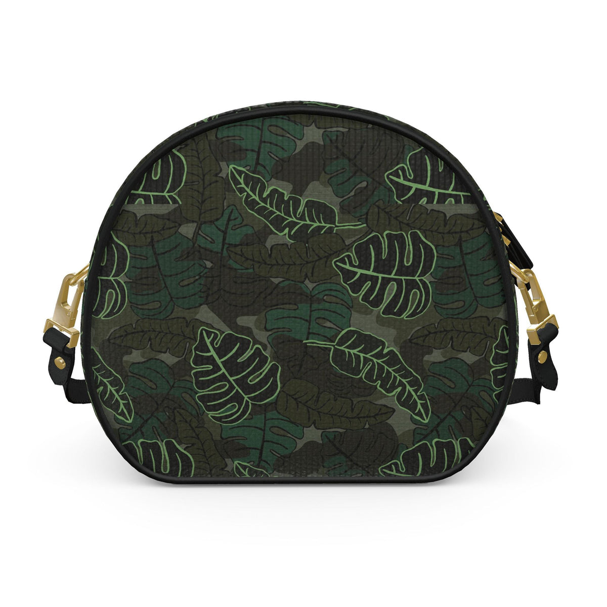 Gumdrop Nappa Leather Bag — Camo Leaves Sage Noir