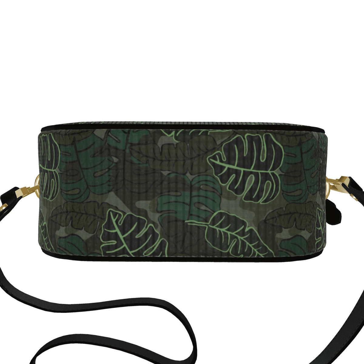 Gumdrop Nappa Leather Bag — Camo Leaves Sage Noir