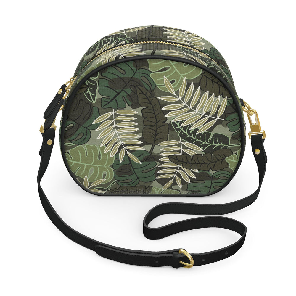 Gumdrop Nappa Leather Bag —  Camo Leaves