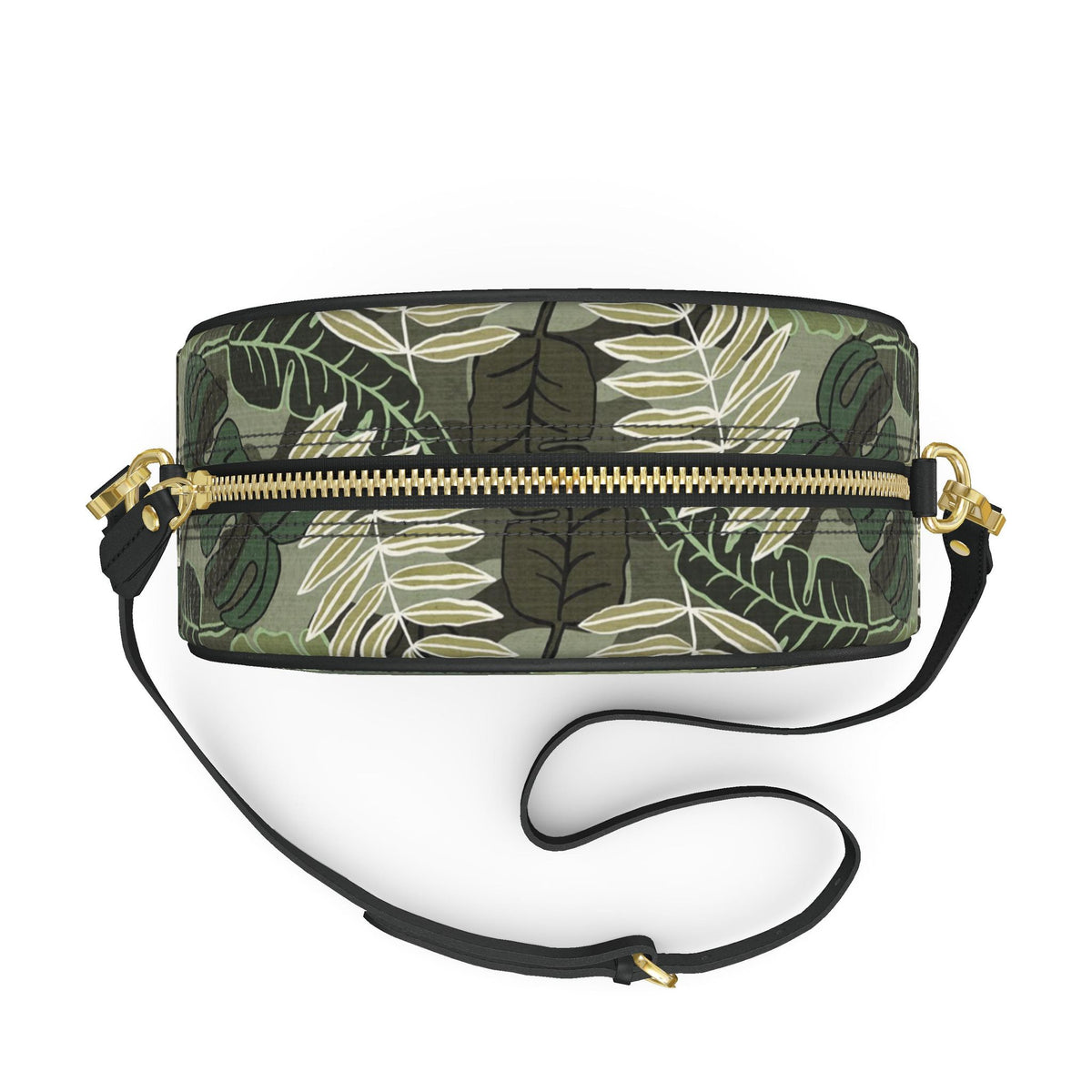 Gumdrop Nappa Leather Bag —  Camo Leaves