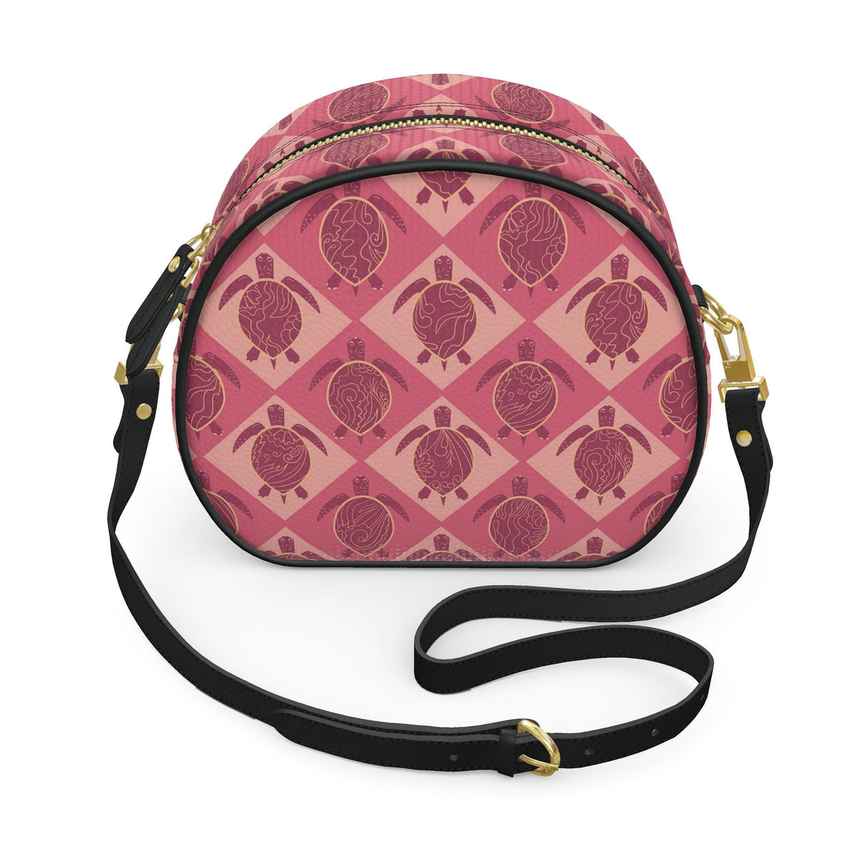 Gumdrop Nappa Leather Bag — Topo Turtles Rosé Tide