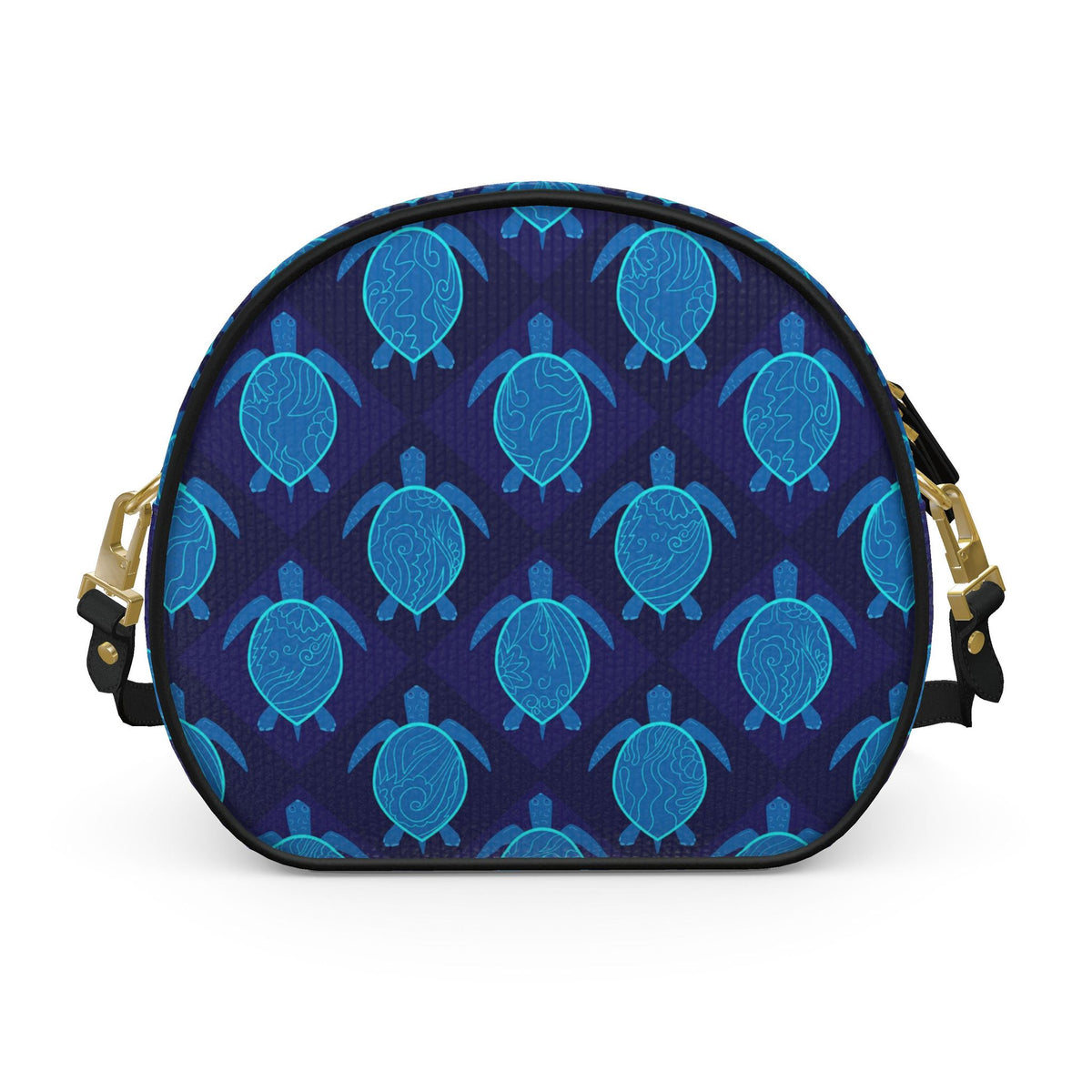 Gumdrop Nappa Leather Bag — Topo Turtles Cobalt Tide