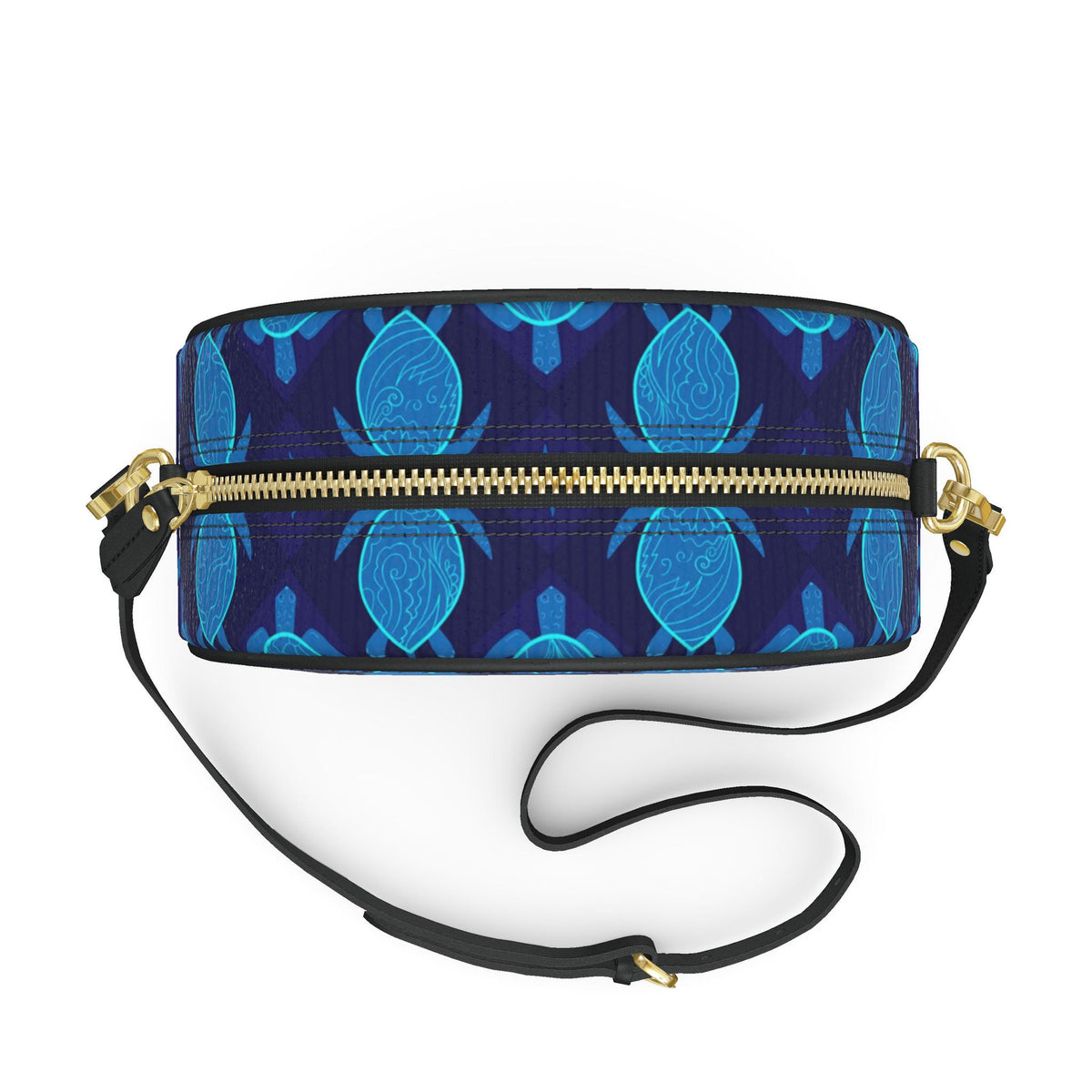 Gumdrop Nappa Leather Bag — Topo Turtles Cobalt Tide