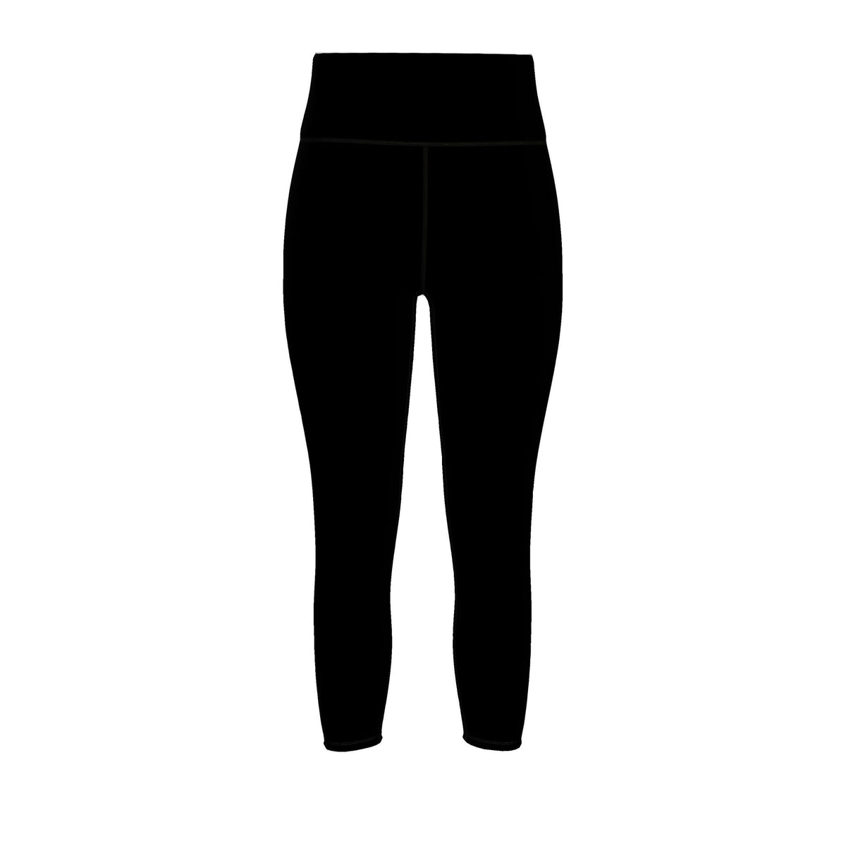 Women's High-Waist Full-Length Performance Leggings — Midnight Monstera Solid