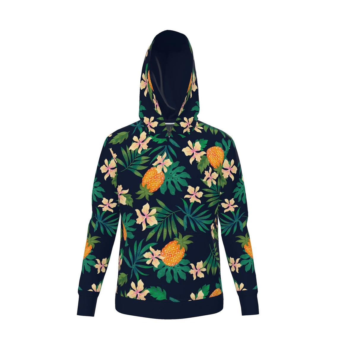 Women's Pullover Hoodie — Pineapple Paradise Nocturne