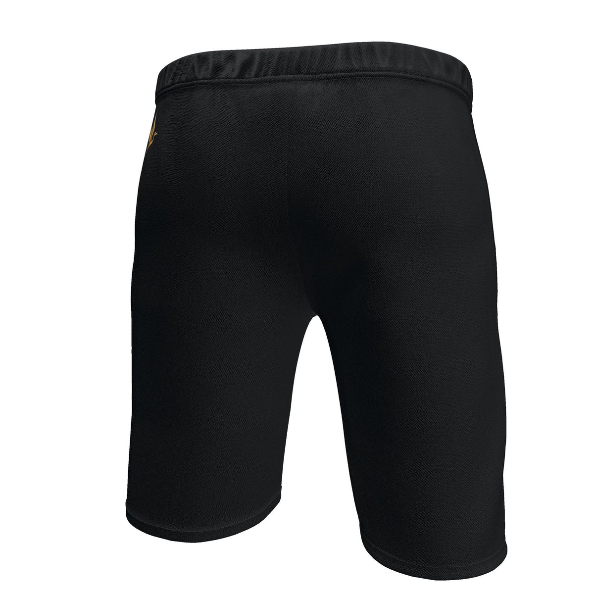 Men's Knee-High Gym Shorts — Midnight Monstera Solid
