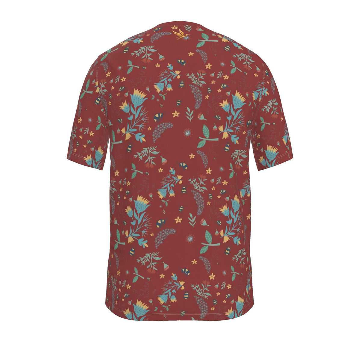Men's Athletic Crew Neck T-Shirt — Bee Garden Rustic Bloom