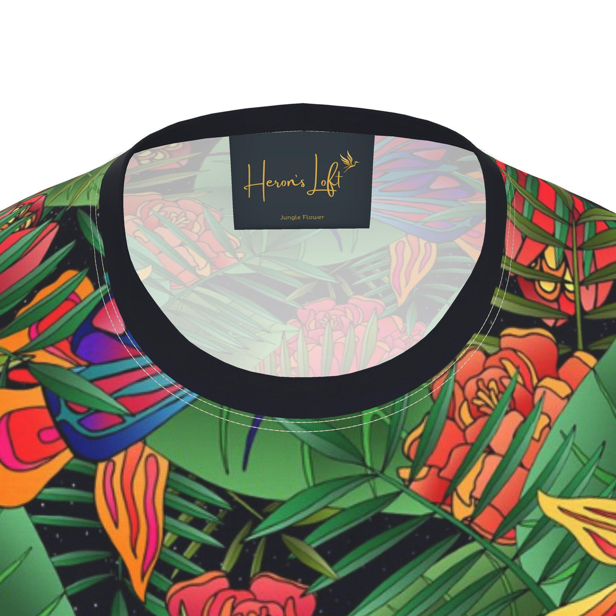 Men's Athletic Crew Neck T-Shirt — Jungle Flower