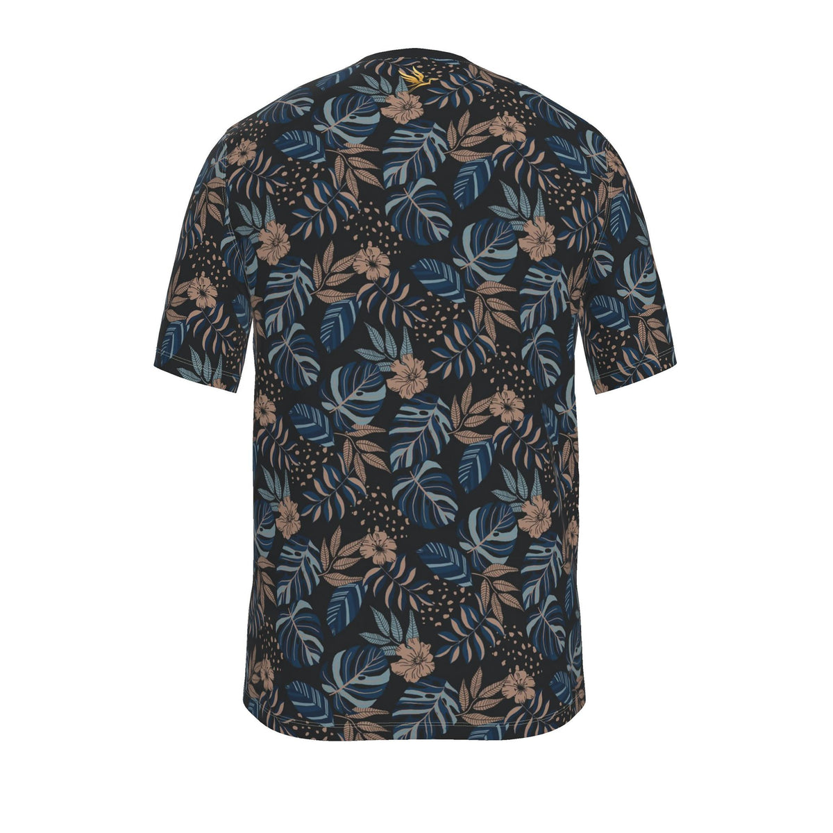 Men's Athletic Crew Neck T-Shirt — Midnight Monstera