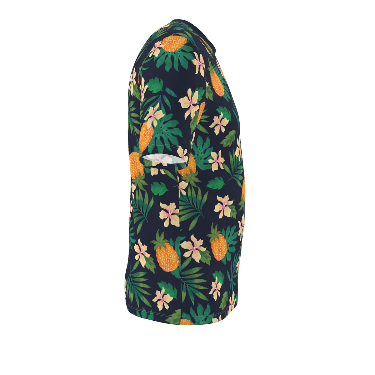 Men's Athletic Crew Neck T-Shirt — Pineapple Paradise Nocturne