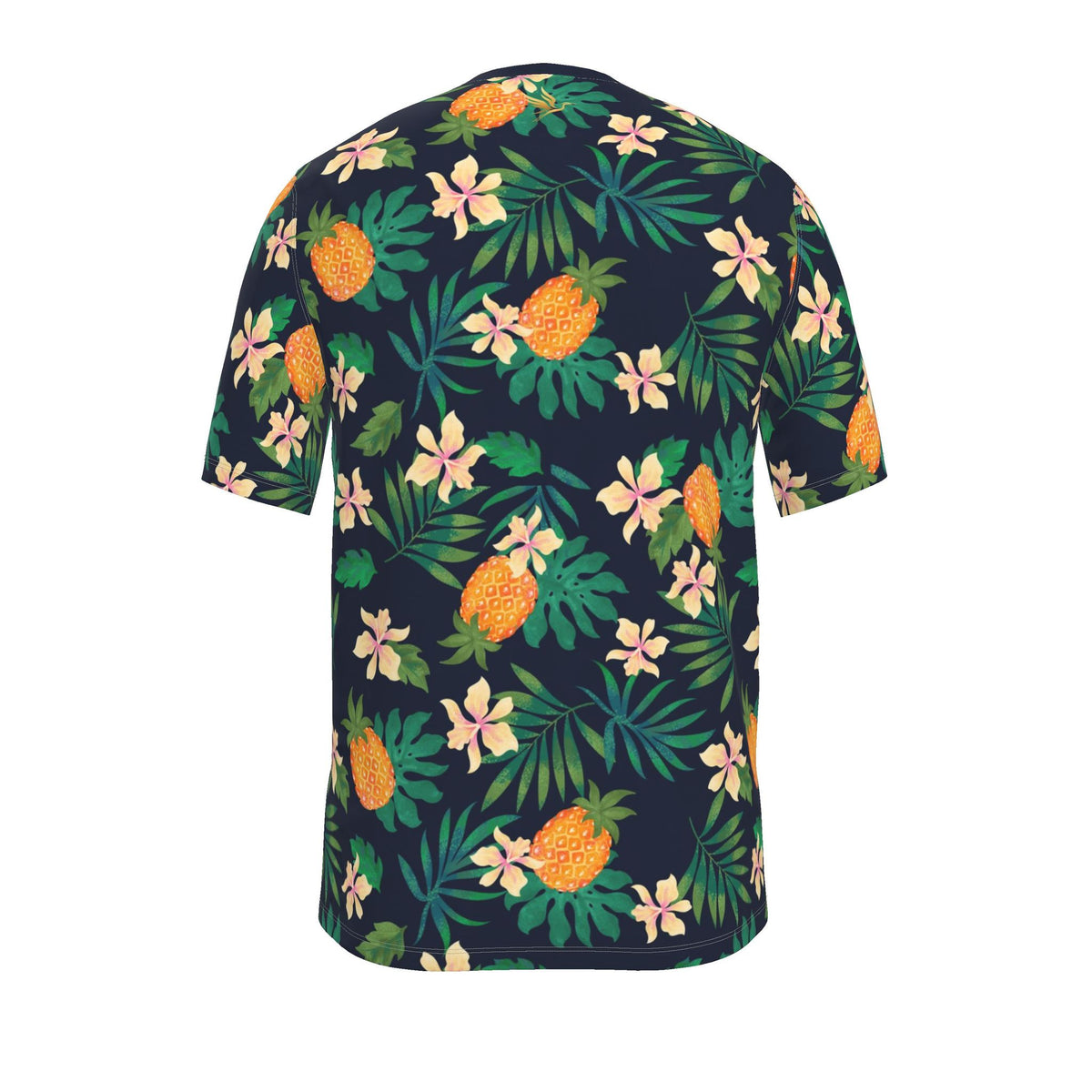Men's Athletic Crew Neck T-Shirt — Pineapple Paradise Nocturne