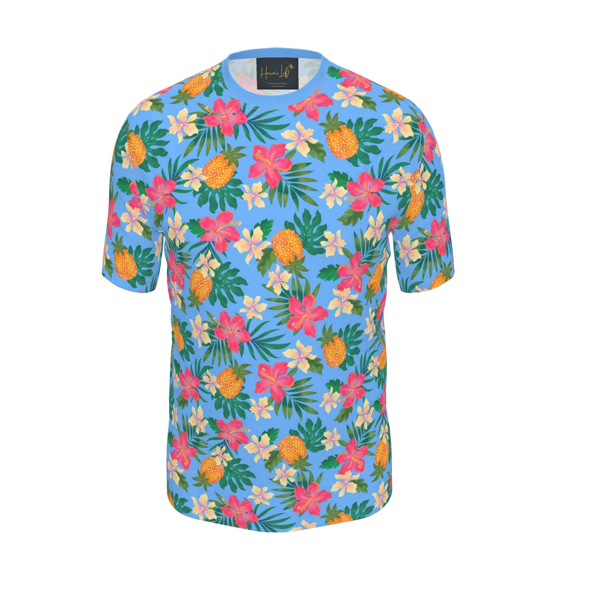Men's Athletic Crew Neck T-Shirt — Pineapple Paradise Island Breeze