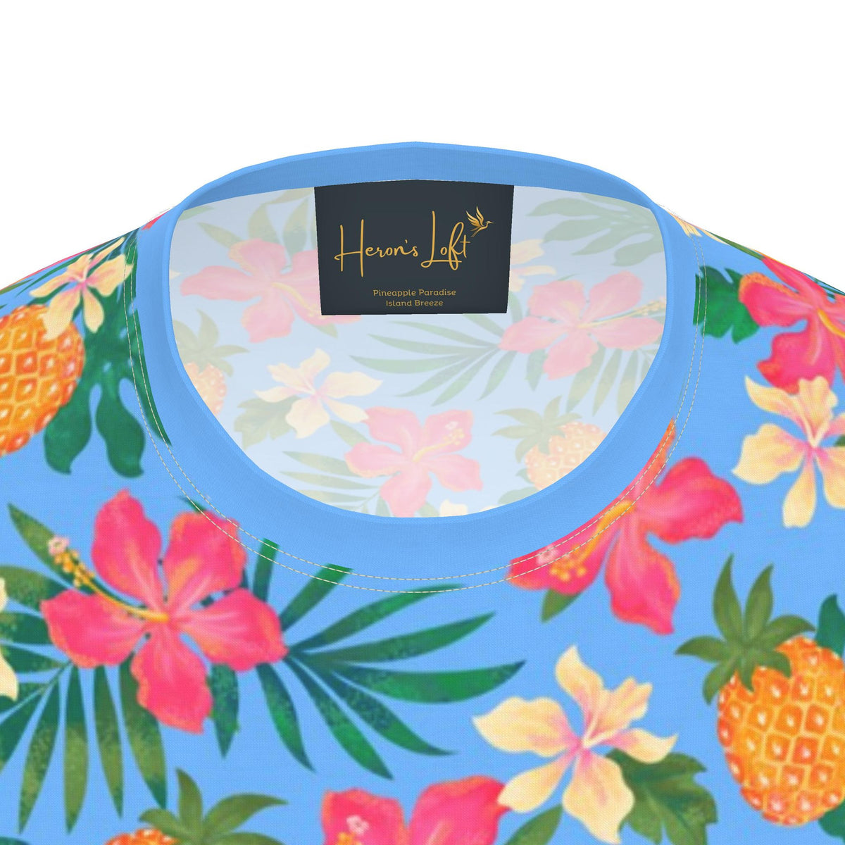 Men's Athletic Crew Neck T-Shirt — Pineapple Paradise Island Breeze