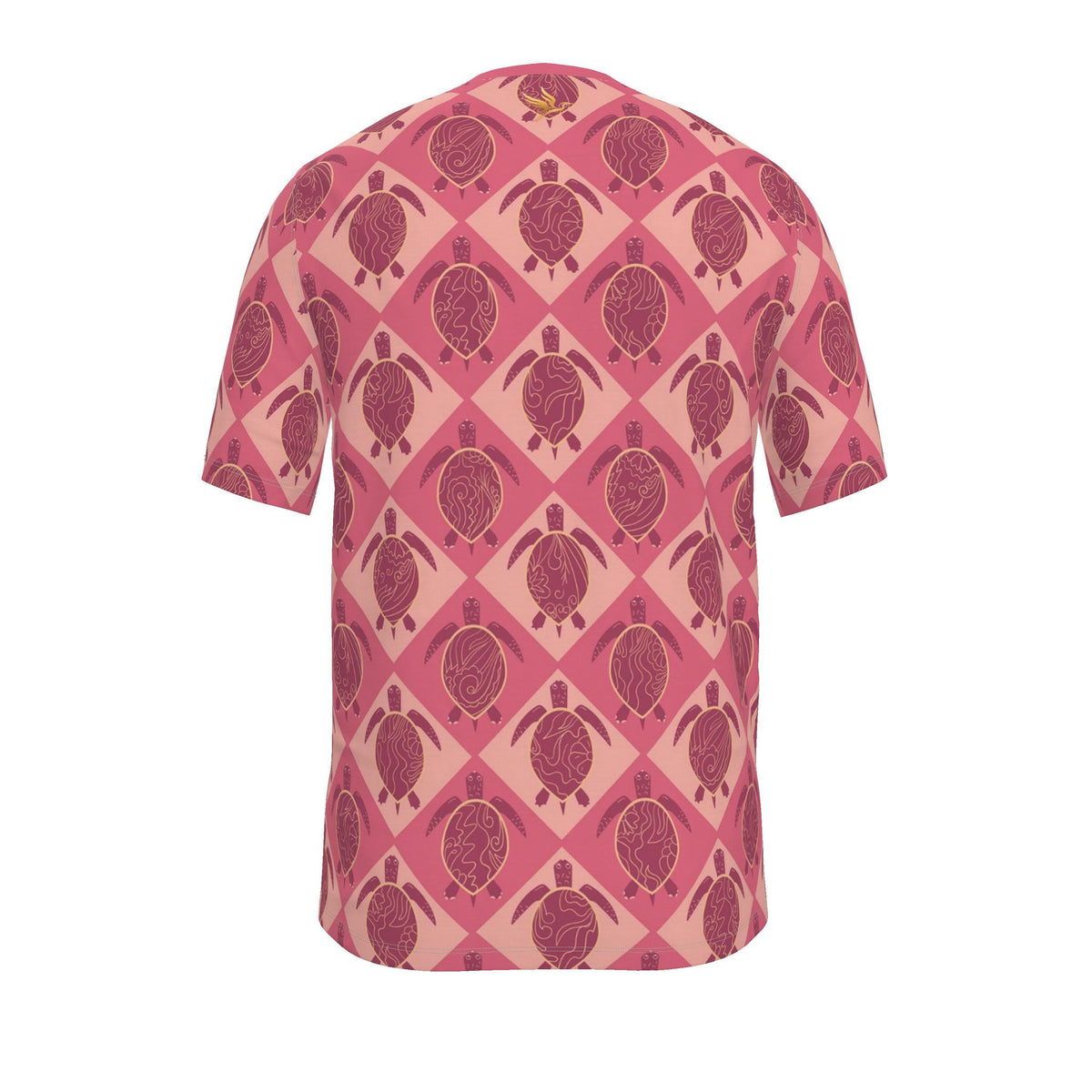 Men's Athletic Crew Neck T-Shirt — Topo Turtles Rosé Tide