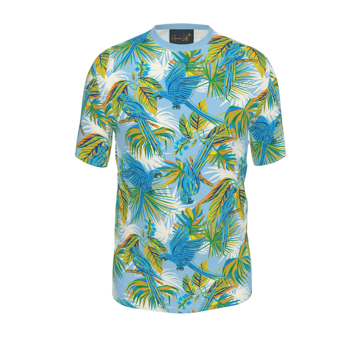 Men's Athletic Crew Neck T-Shirt — Tropical Macaw