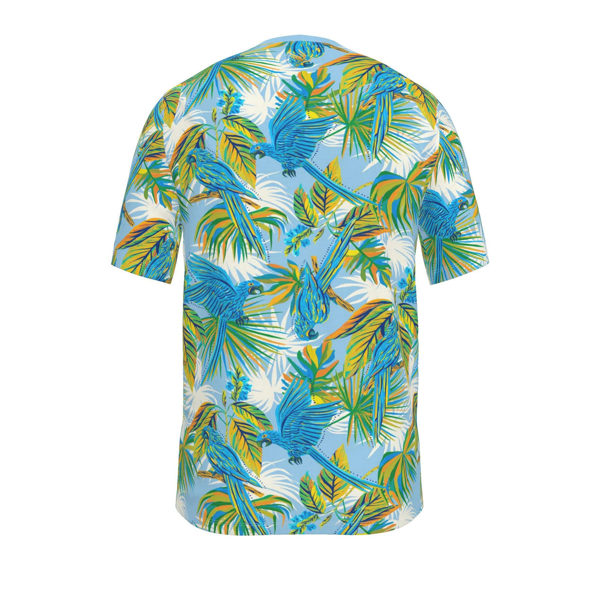 Men's Athletic Crew Neck T-Shirt — Tropical Macaw