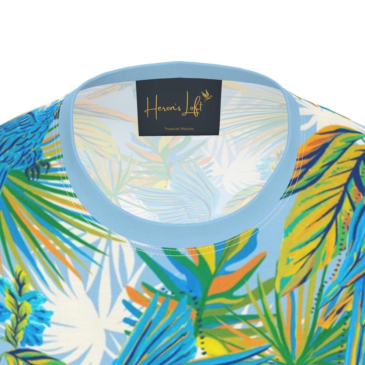 Men's Athletic Crew Neck T-Shirt — Tropical Macaw