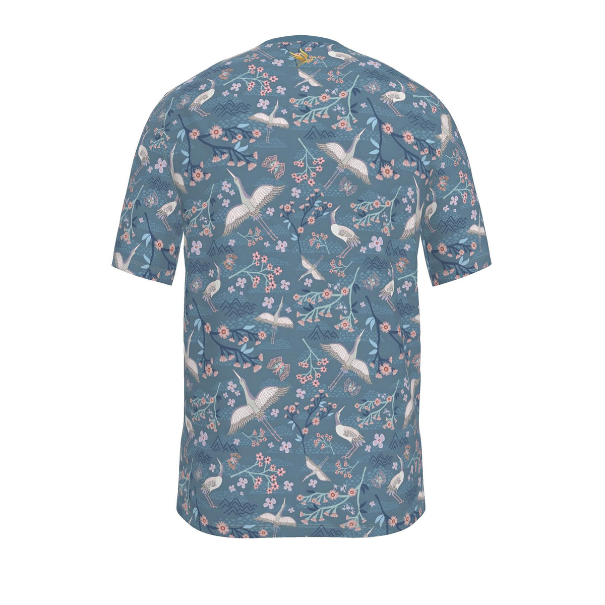 Men's Athletic Crew Neck T-Shirt — White Crane
