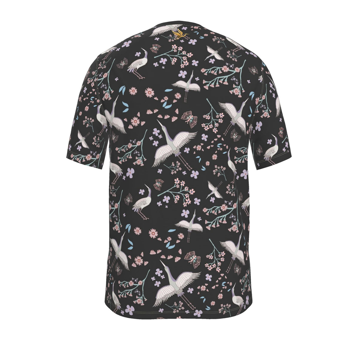 Men's Athletic Crew Neck T-Shirt — White Crane Onyx