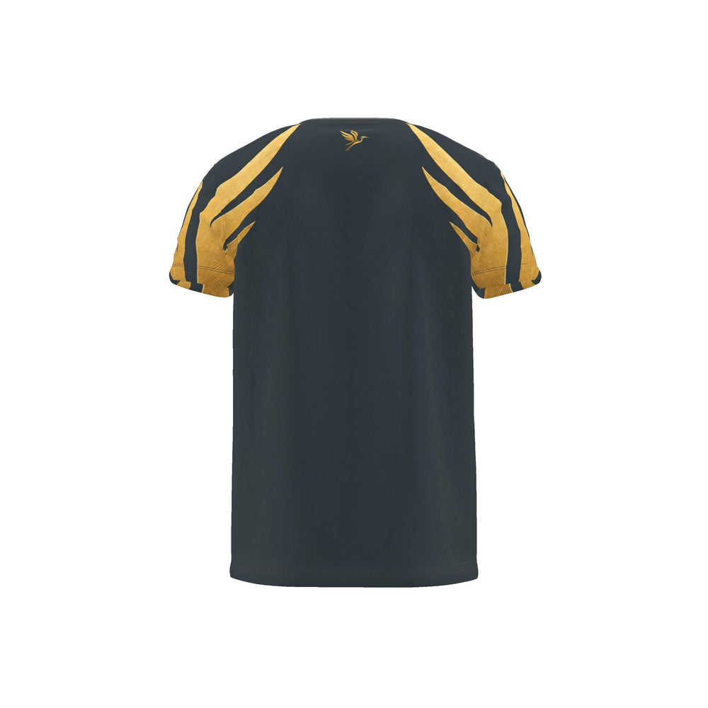 Women's Athletic Crew Neck T-Shirt — Signature Heron Charcoal Luxe