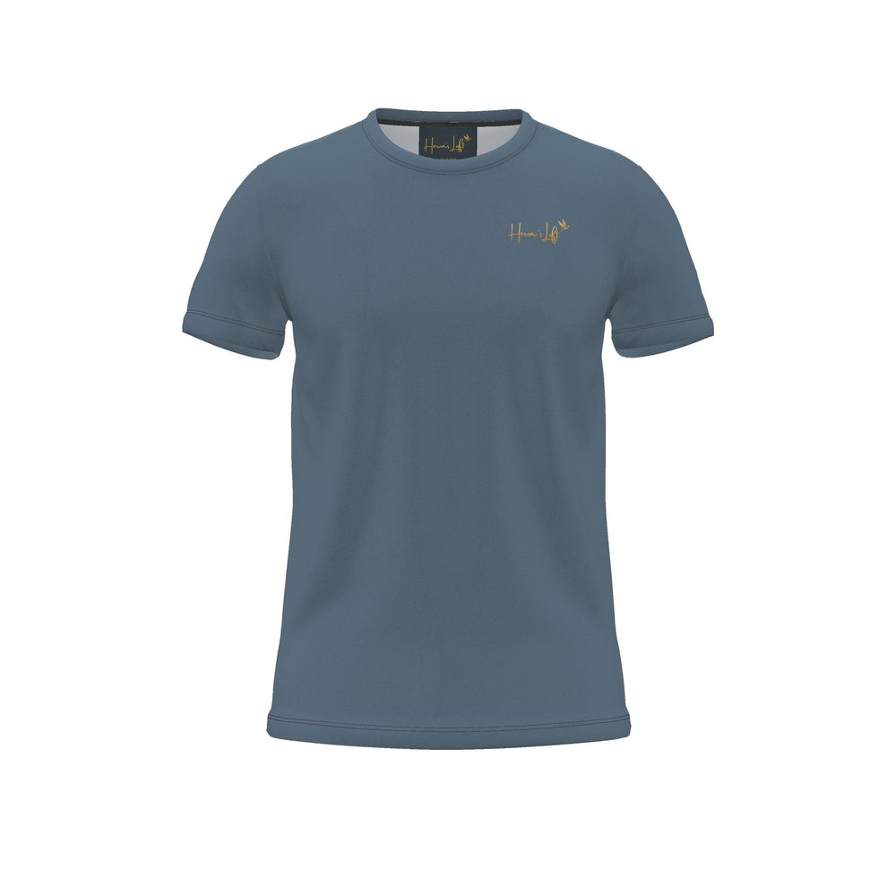 Women's Athletic Crew Neck T-Shirt — Signature Heron Blue Luxe