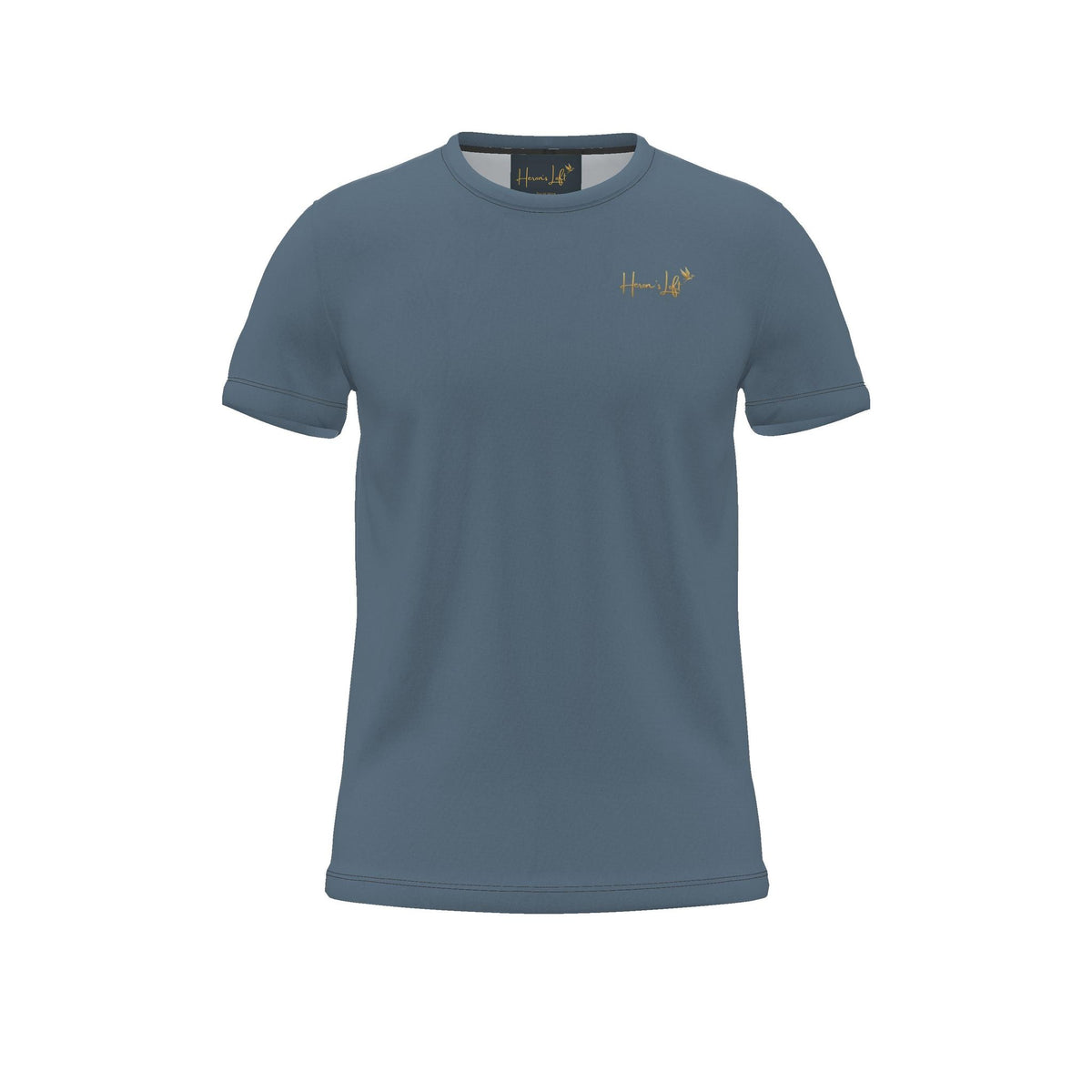 Women's Athletic Crew Neck T-Shirt — Signature Heron Blue Luxe
