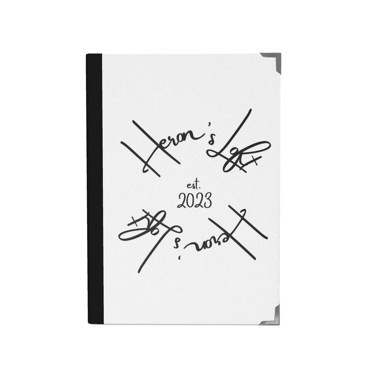 White Hardcover Journal - Heron's Loft Swag